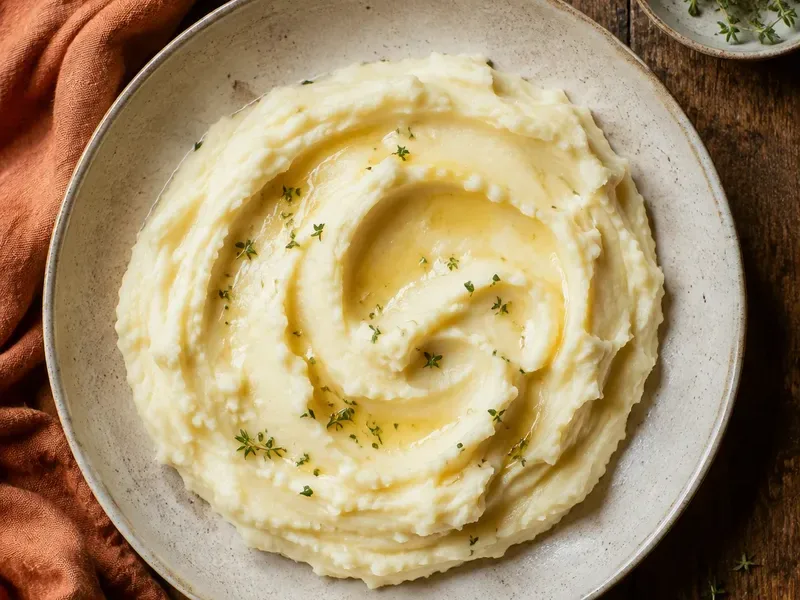 Creamy Mashed Potatoes, as the finished dish