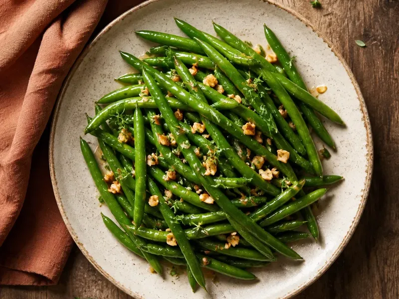 Garlic Butter Green Beans, as the finished dish