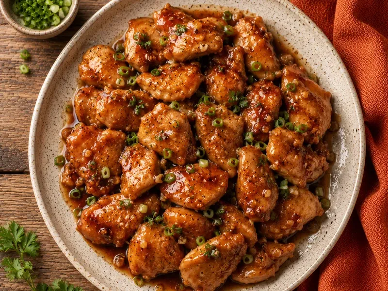 Honey Garlic Chicken, as the finished dish