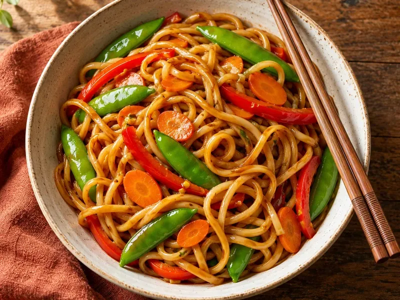 Veggie Lo Mein, as the finished dish